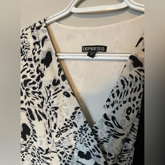 Express Leopard Dress with Belt - Picture 5 of 7